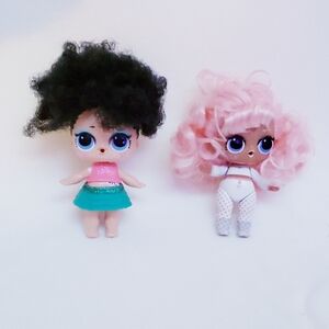 2 L.O.L. Surprise! Doll Bundle Hair Goals Makover series Bhaddie & Snow Bunny